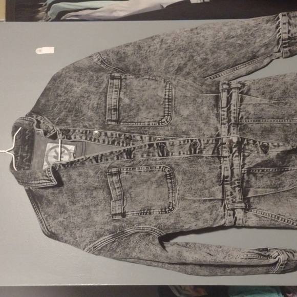 Michael kors denim acid wash jumpsuit size small - Picture 1 of 14